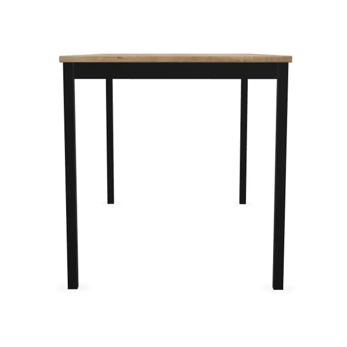 Table modulaire rectangulaire 140 x 70chêne veiné / noir photo du produit