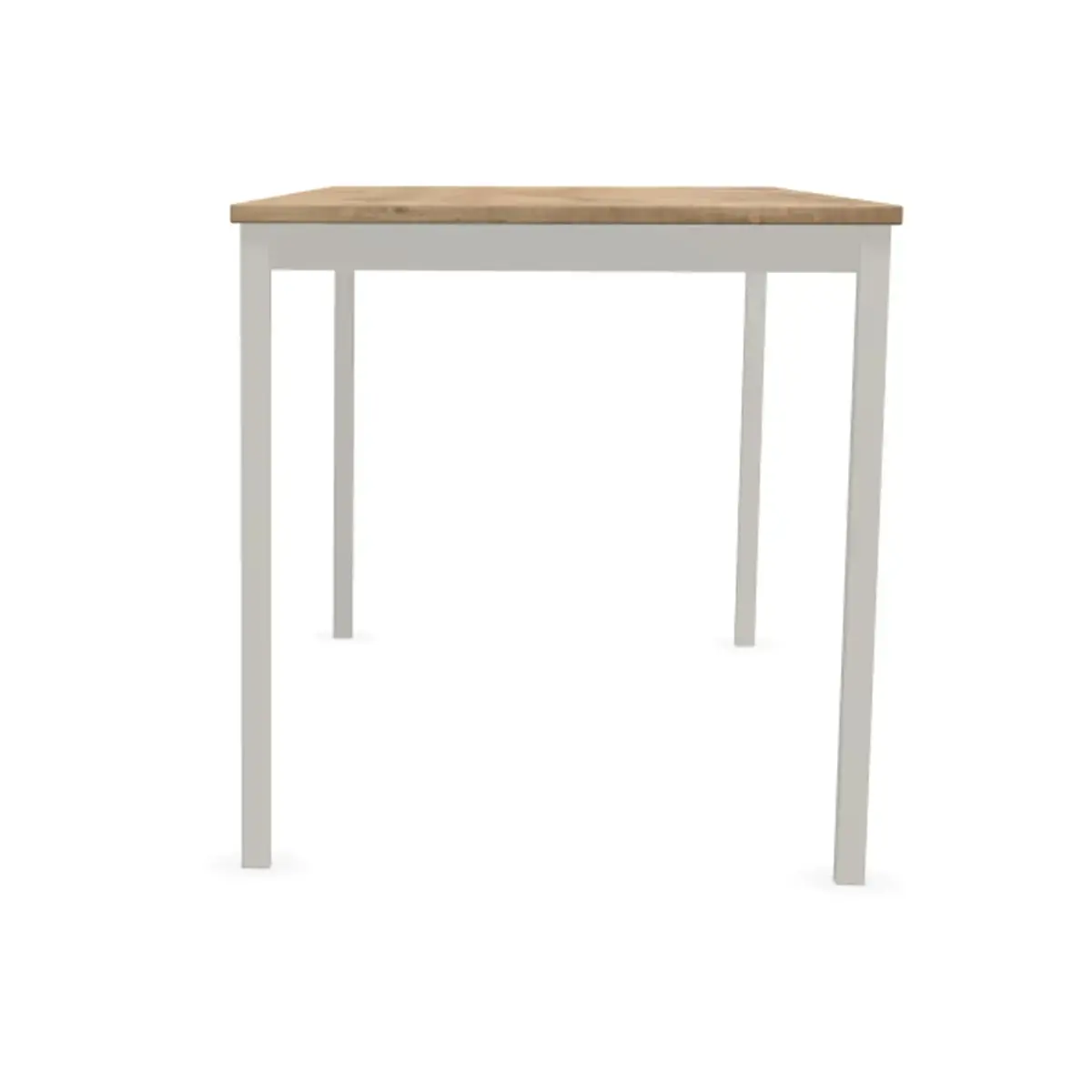 Table modulaire rectangulaire 140 x 70chêne veiné / alu photo du produit