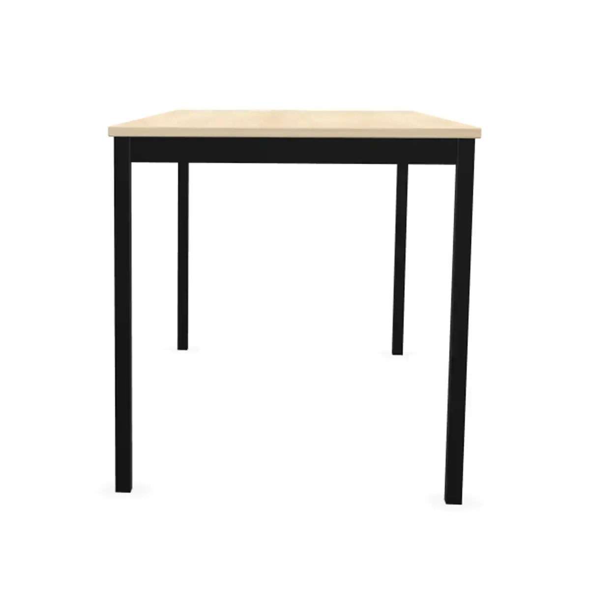 Table modulaire rectangulaire 140 x 70 acacia / noir photo du produit