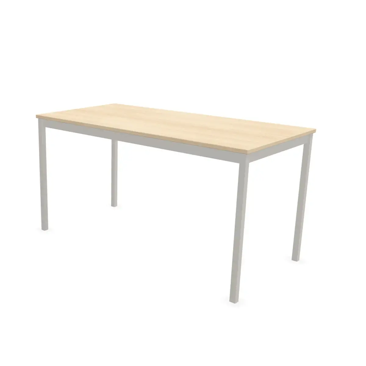 Table modulaire rectangulaire 140 x 70acacia / alu photo du produit