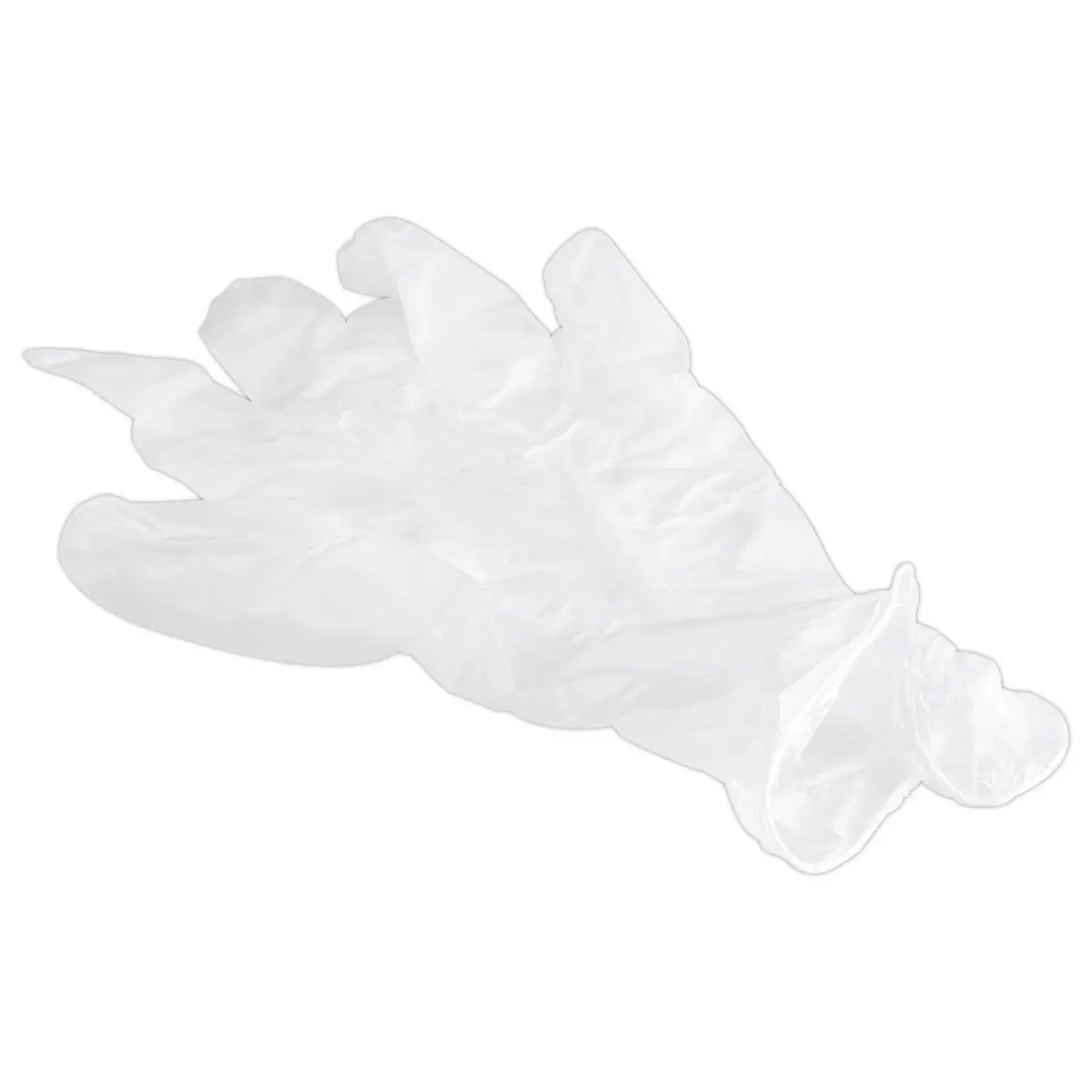 100 Gants en vinyle non poudrés - Taille S - Tâches ponctuelles photo du produit