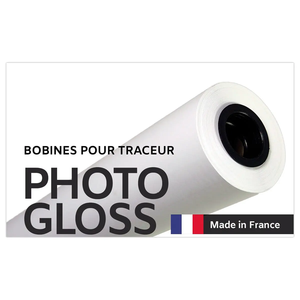Rouleau de papier couché brillant  0,914  X 30 m - 190g photo du produit