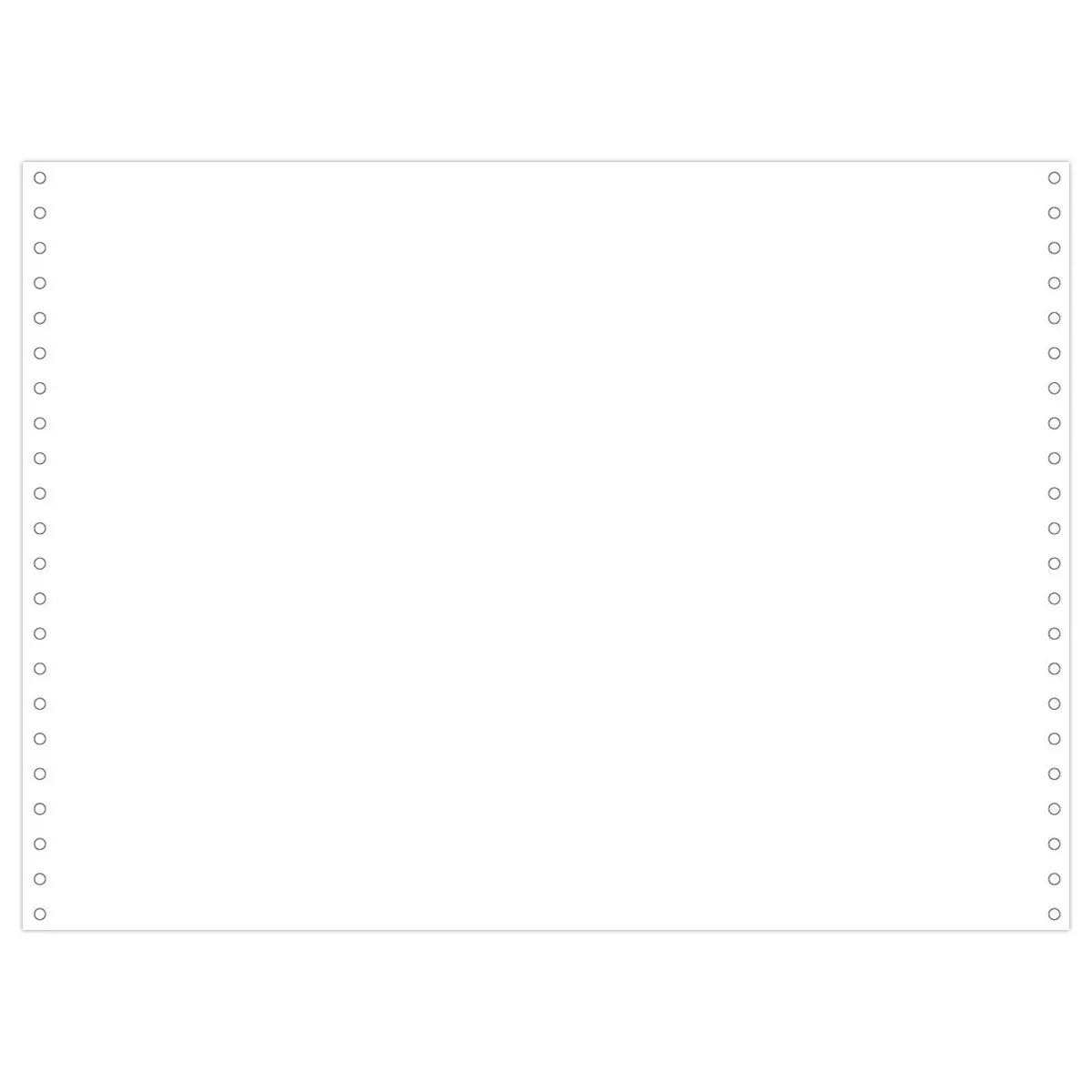 2000 Feuilles de listing blanc 1 pli Bandes Caroll Détachables photo du produit