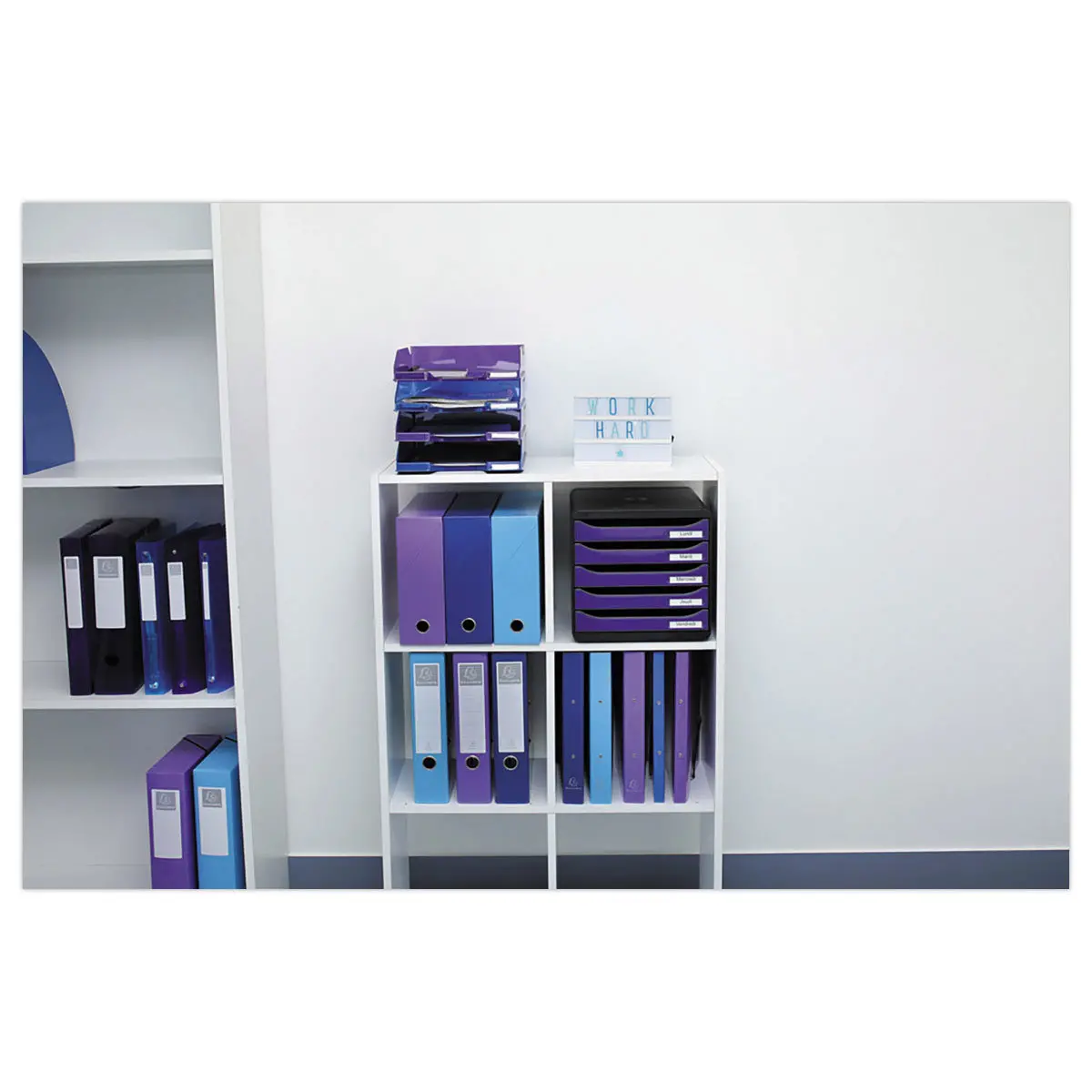 Boîte classement IDERAMA - A4 - dos 9 cm  - violet - EXACOMPTA photo du produit