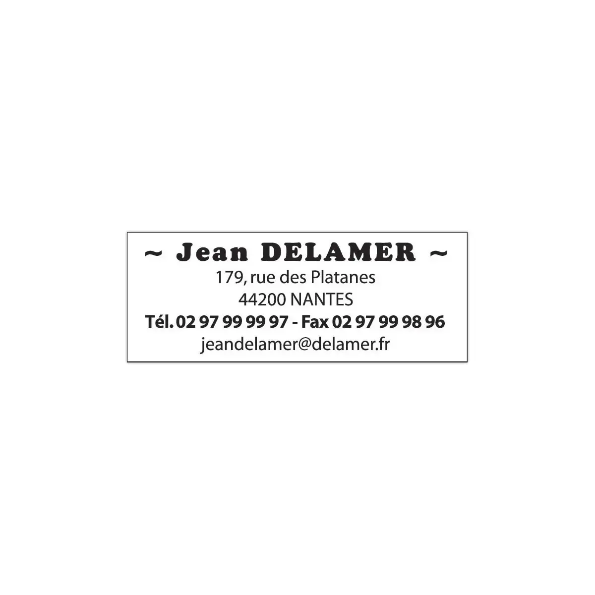 Timbre personnalisable Printy 4913 - Boitier blanc - Encre noire  - 6 lignes max - Trodat photo du produit
