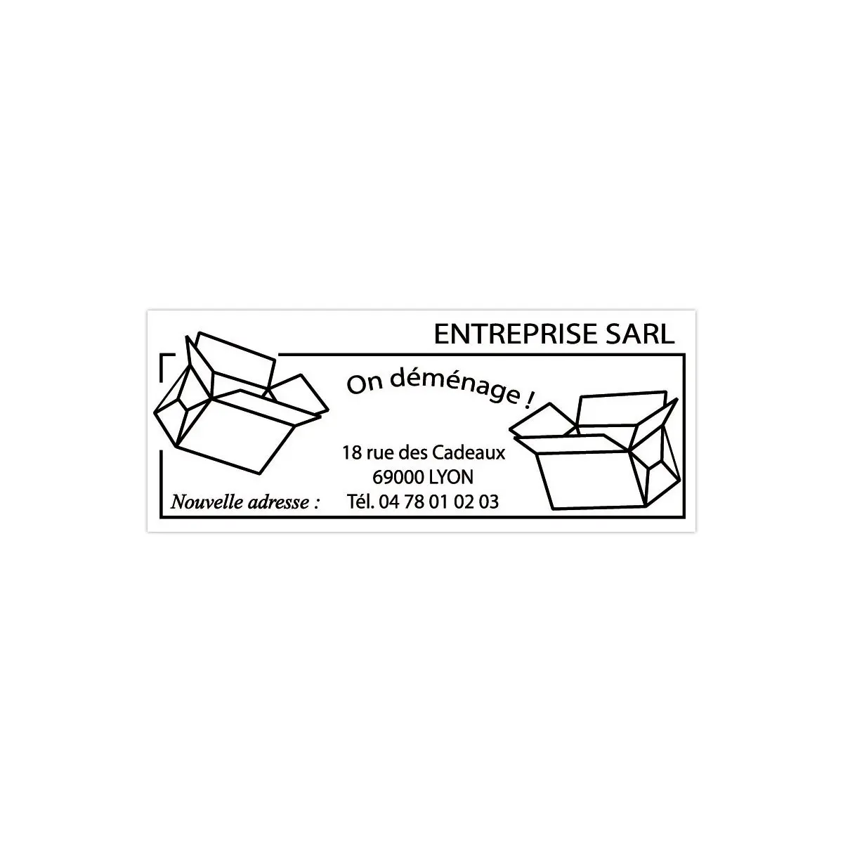 Timbre personnalisable Printy 4915 - Bo&icirc;tier rouge - Encre noire - 70x 25 mm - 7 lignes max. photo du produit