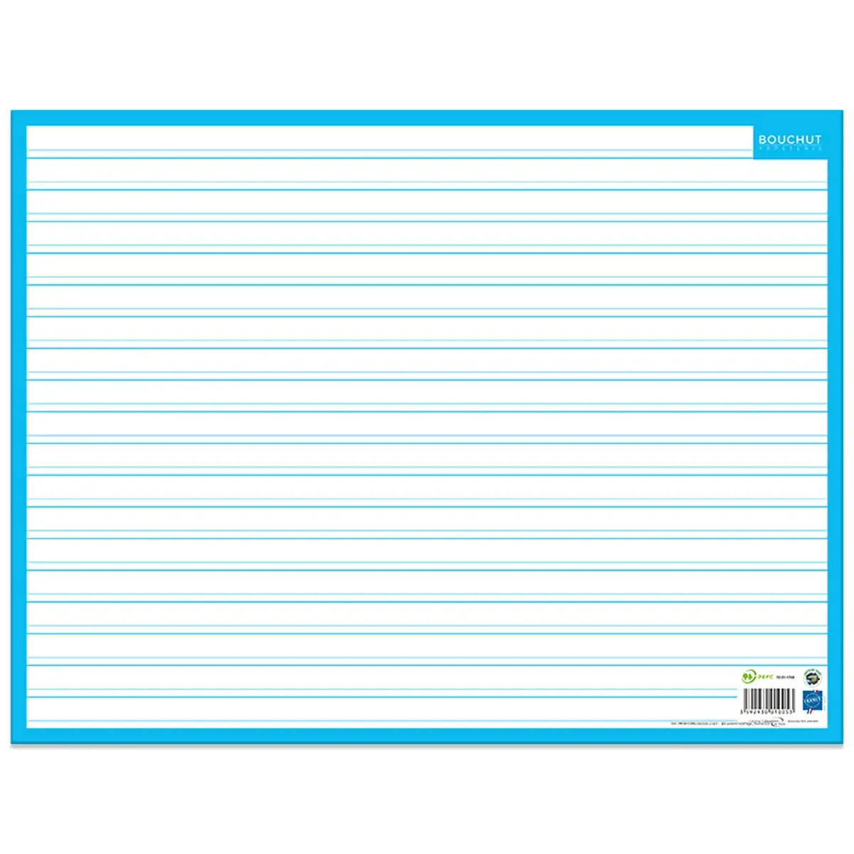 Ardoise effa&ccedil;able &agrave; sec - 32 x 42 cm - Sey&egrave;s/lign&eacute;e - Bouchut photo du produit