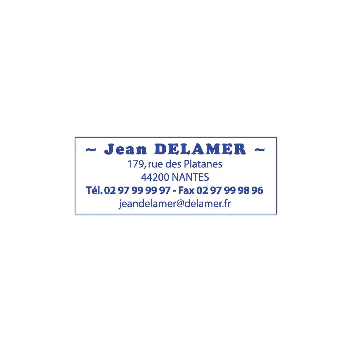 Timbre personnalisable Printy 4913 - Encre bleue - 6 lignes max - Trodat photo du produit