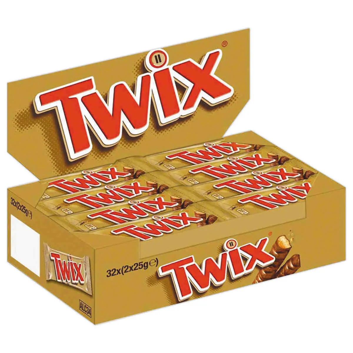 32 Barres de chocolat TWIX photo du produit