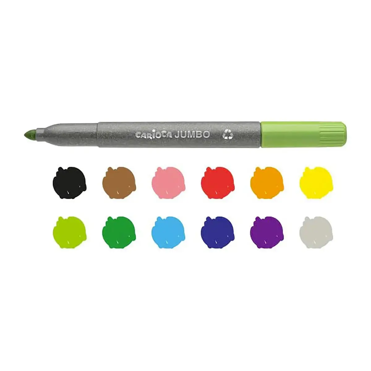 Lot de 72 Schoolbox Ecofamily - Pointe large - Coloris assortis - Jumbo photo du produit