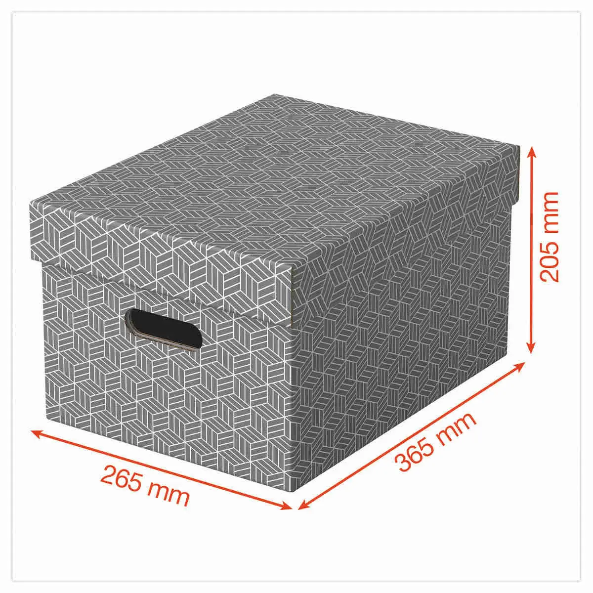 3 Bo&icirc;tes de rangement Home - Taille M - Gris - Esselte photo du produit