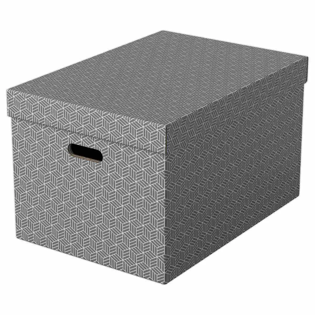 3 Boîtes de rangement Home taille L - Gris - ESSELTE photo du produit