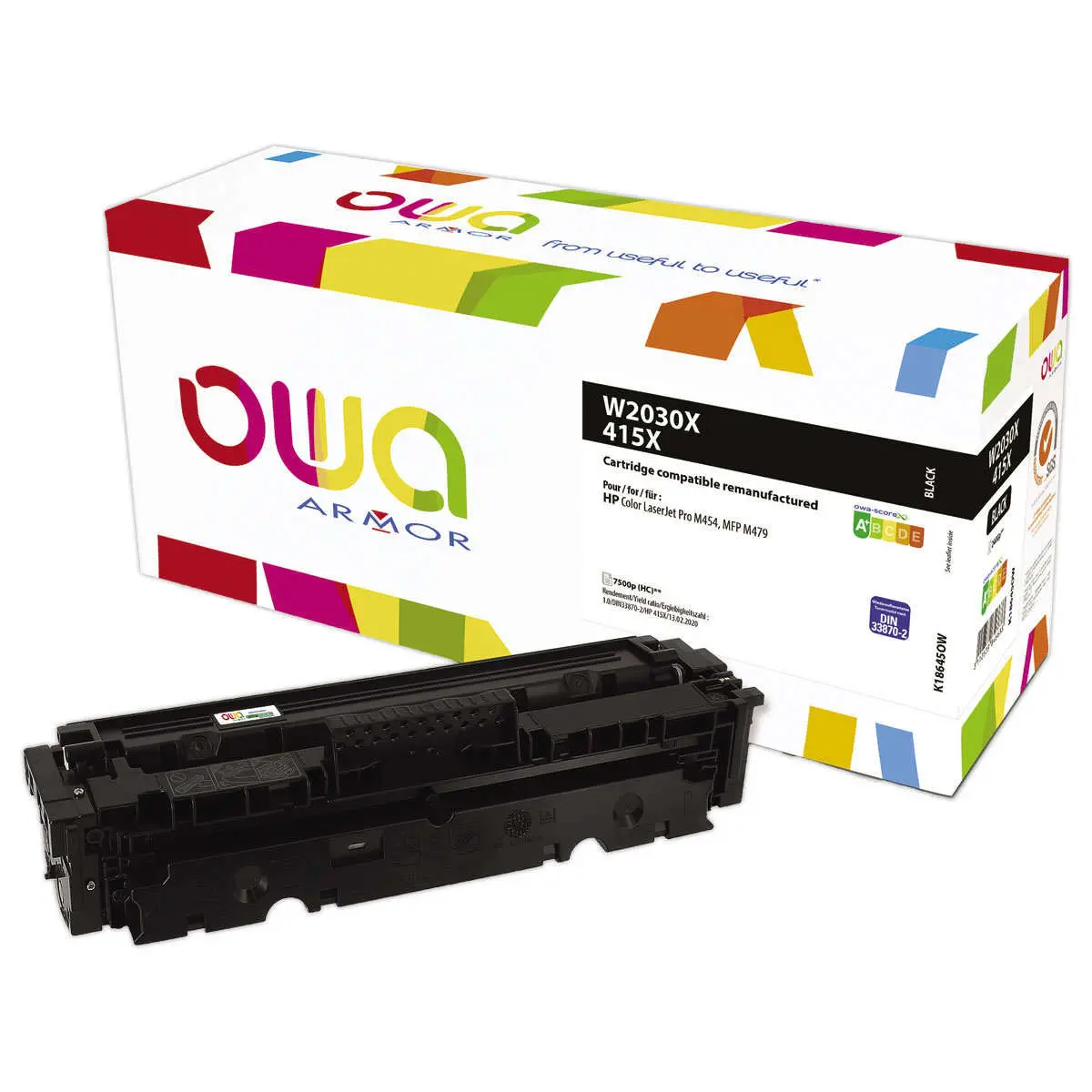 Toner éq. HP W2030X - Haute capacité - Noir - OWA photo du produit