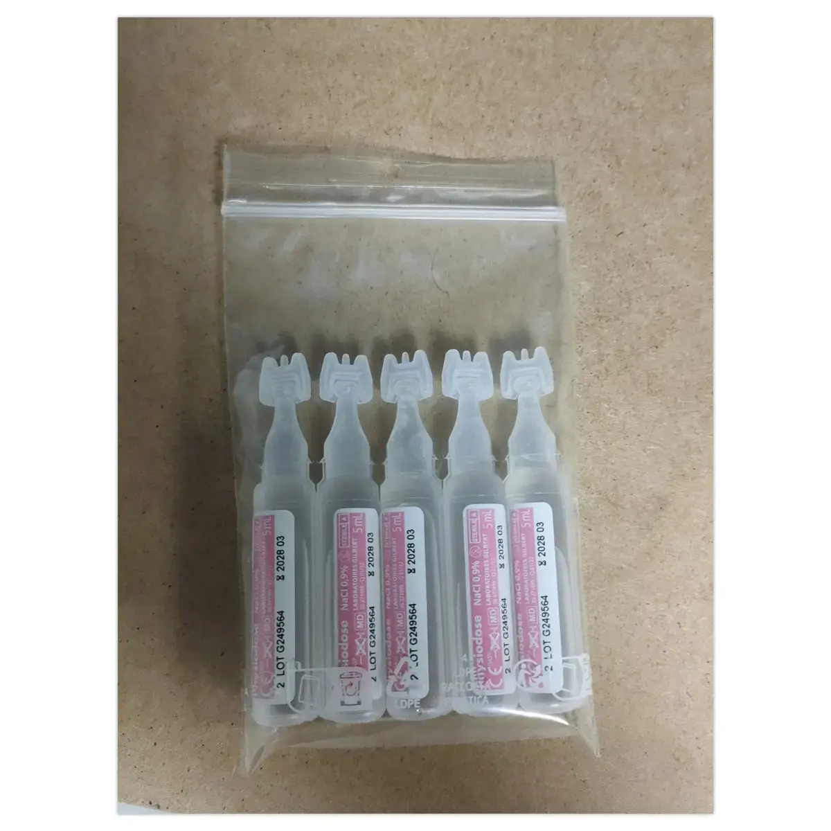 5 Unidoses de sérum physiologique photo du produit