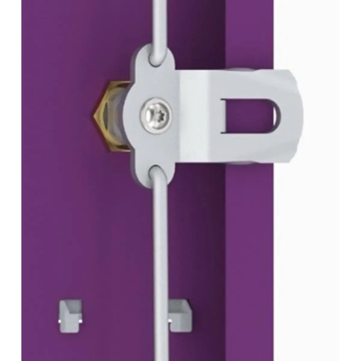 Vestiaire gain de place porte en L 1 colonne -2 utilisateurs- Gris photo du produit
