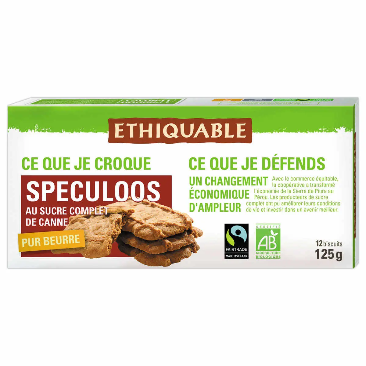 Spéculos pur beurre - BIO - ETHIQUABLE photo du produit