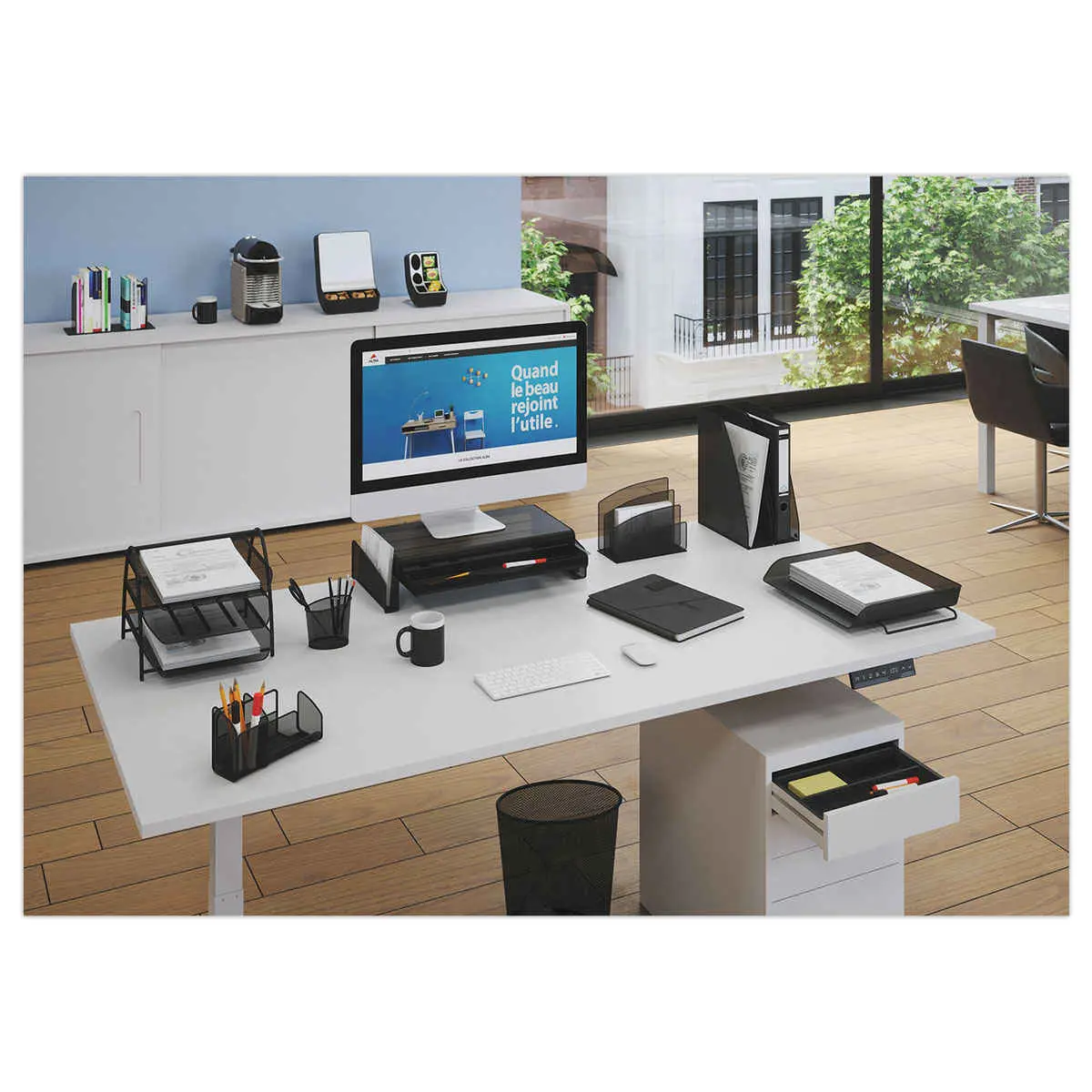 Organisateur pour tiroir Mesh - 7 compartiments - Métal - ALBA photo du produit