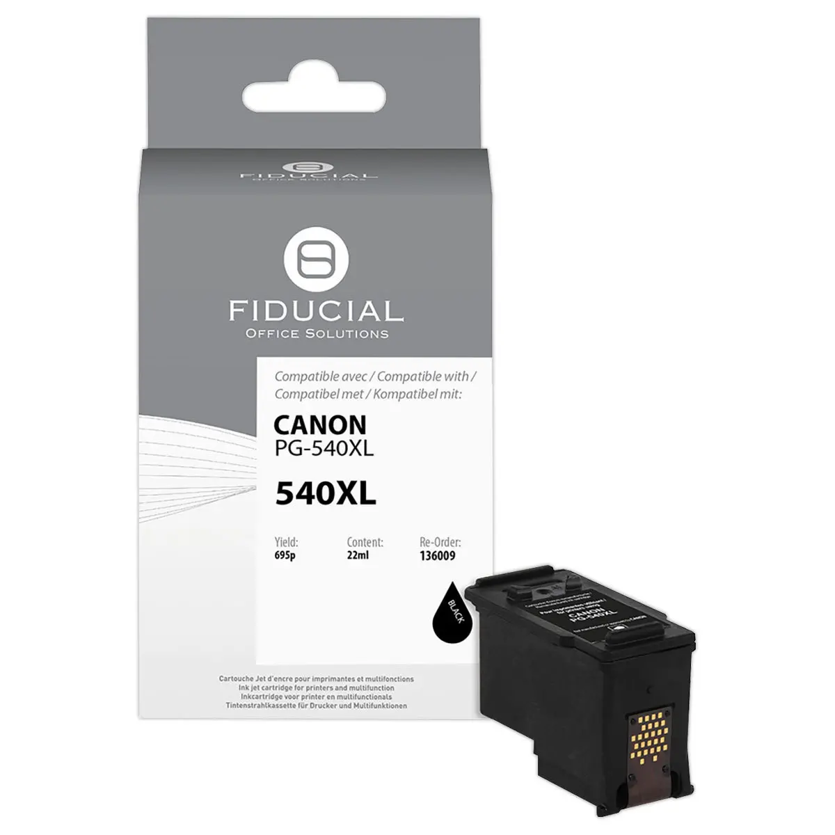 Cartouche d'encre PG-540XL noir Compatible pour Canon MG3650