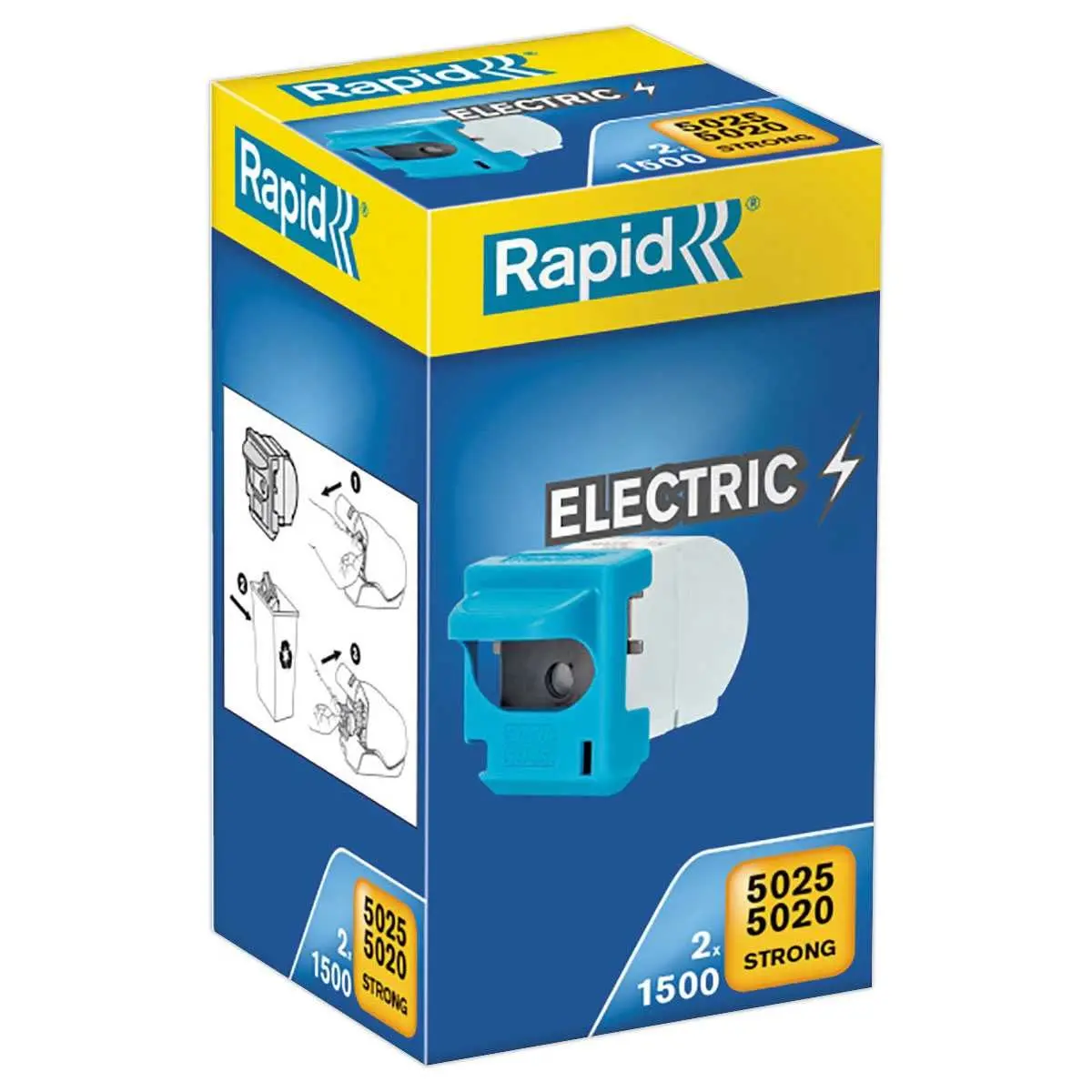 3000 Agrafes 5025E pour agrafeuse &eacute;lectrique - RAPID photo du produit