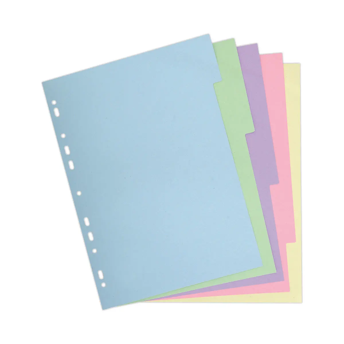 Jeu d'intercalaires carte forte recyclée 3/10e format A4 -6 positions photo du produit