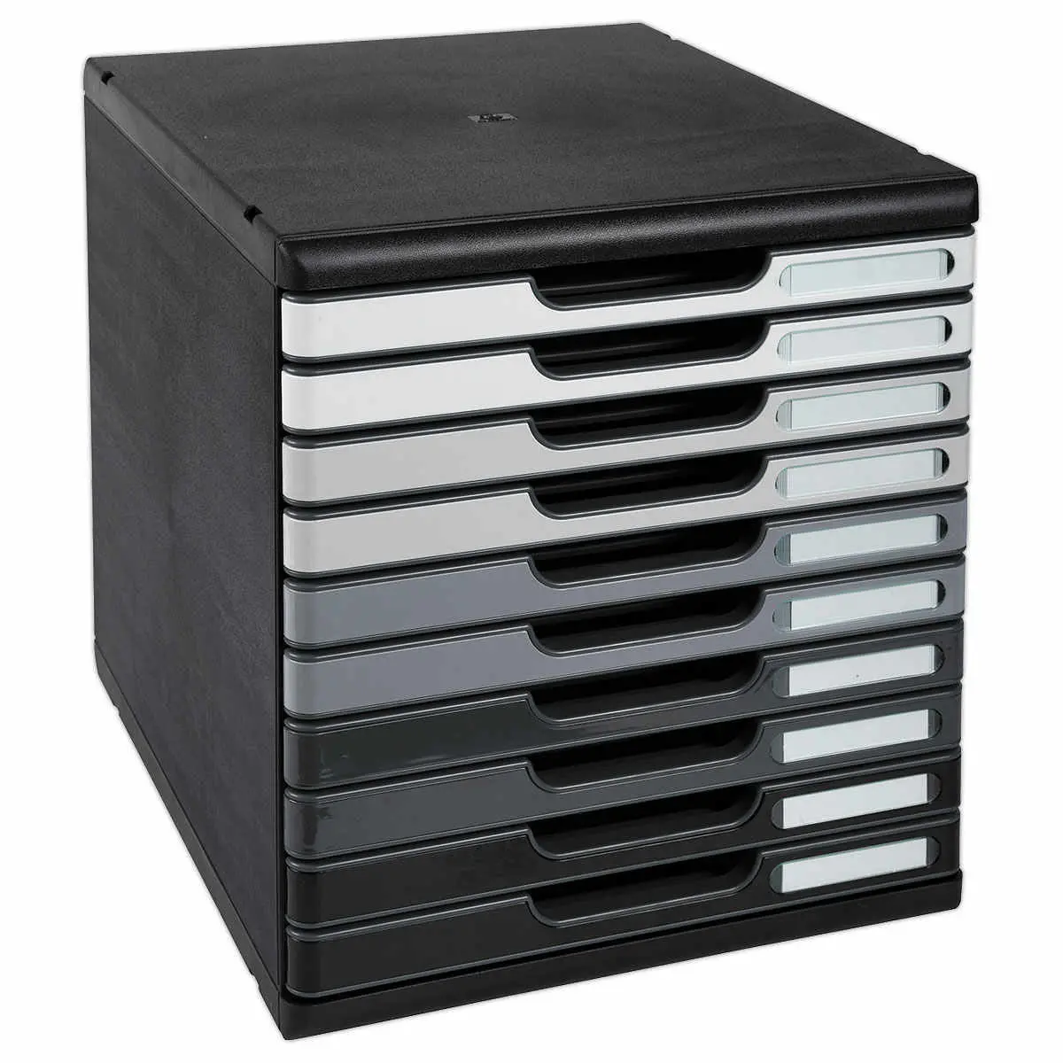 Module de classement 10 tiroirs Moduloglossy- Nuances de gris - EXACOMPTA photo du produit