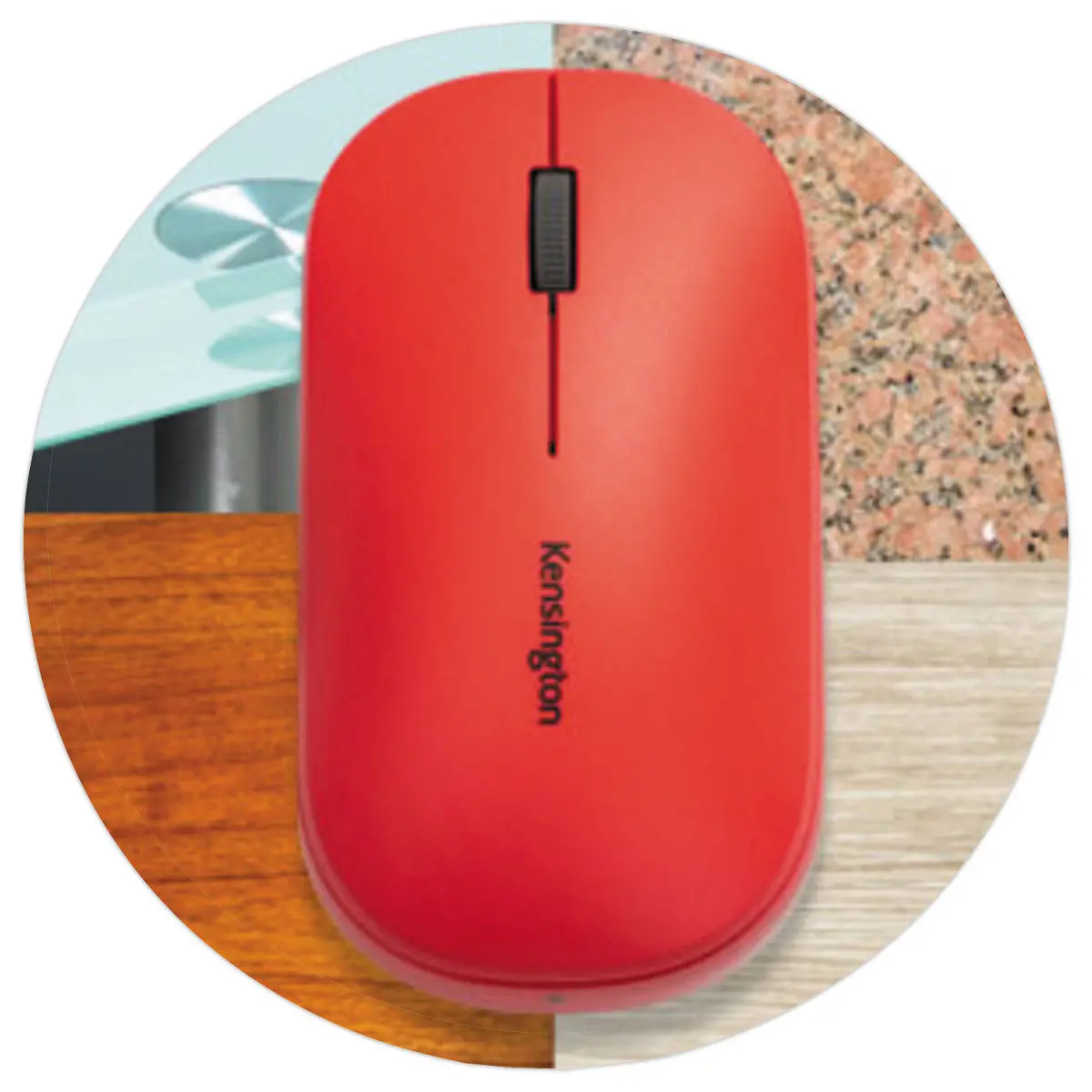 Souris double connectivit&eacute; sans fil Sure Track - Rouge - Kensington photo du produit
