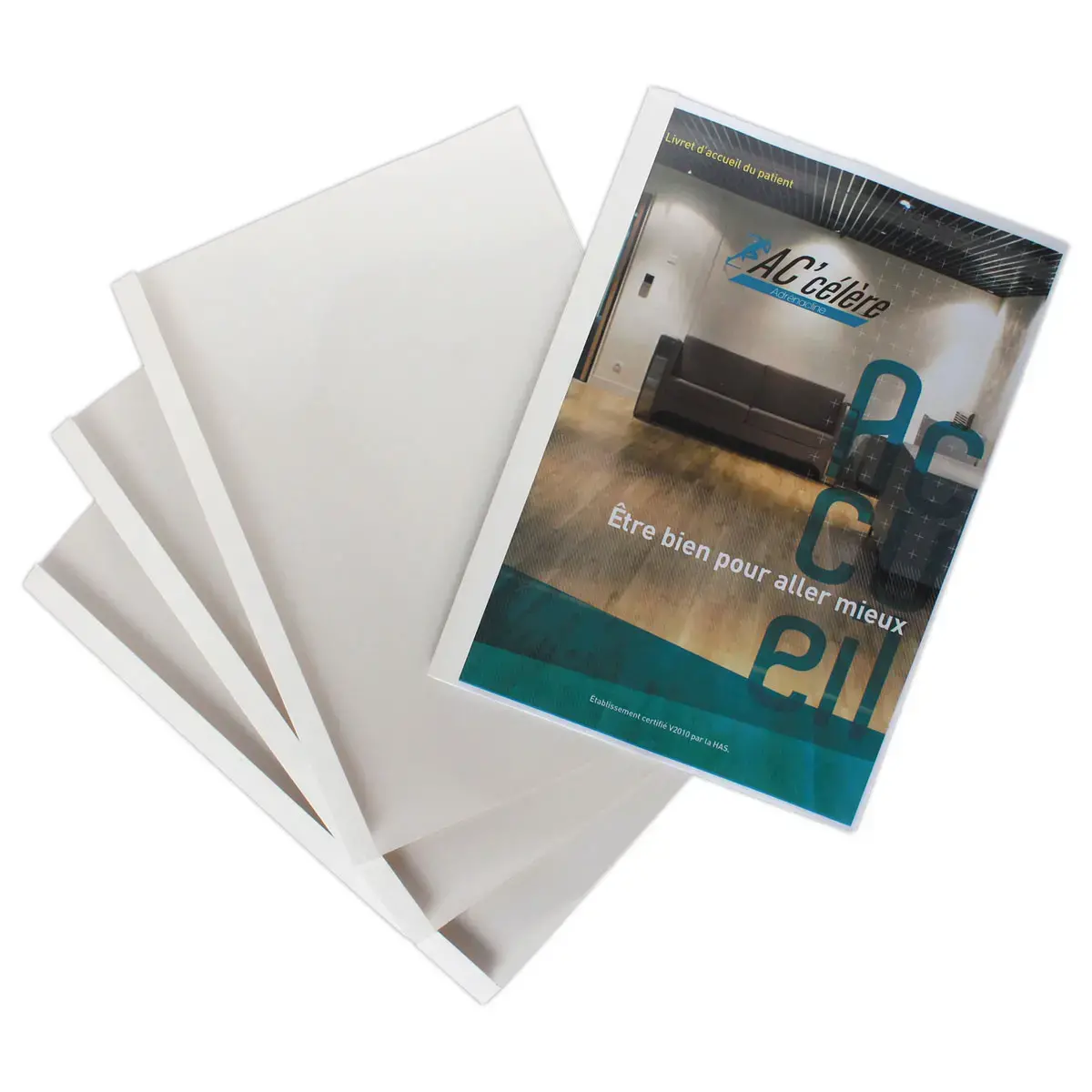 100 Chemises dos pr&eacute;-encoll&eacute; A4 - capacit&eacute; : 126 &agrave; 155 feuilles photo du produit