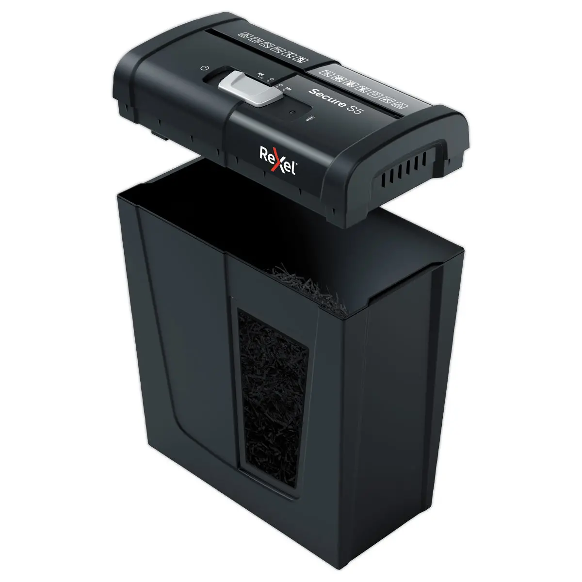 Destructeur Rexel Secure S5 Coupe Droite - 75 feuilles - 10L - REXEL photo du produit