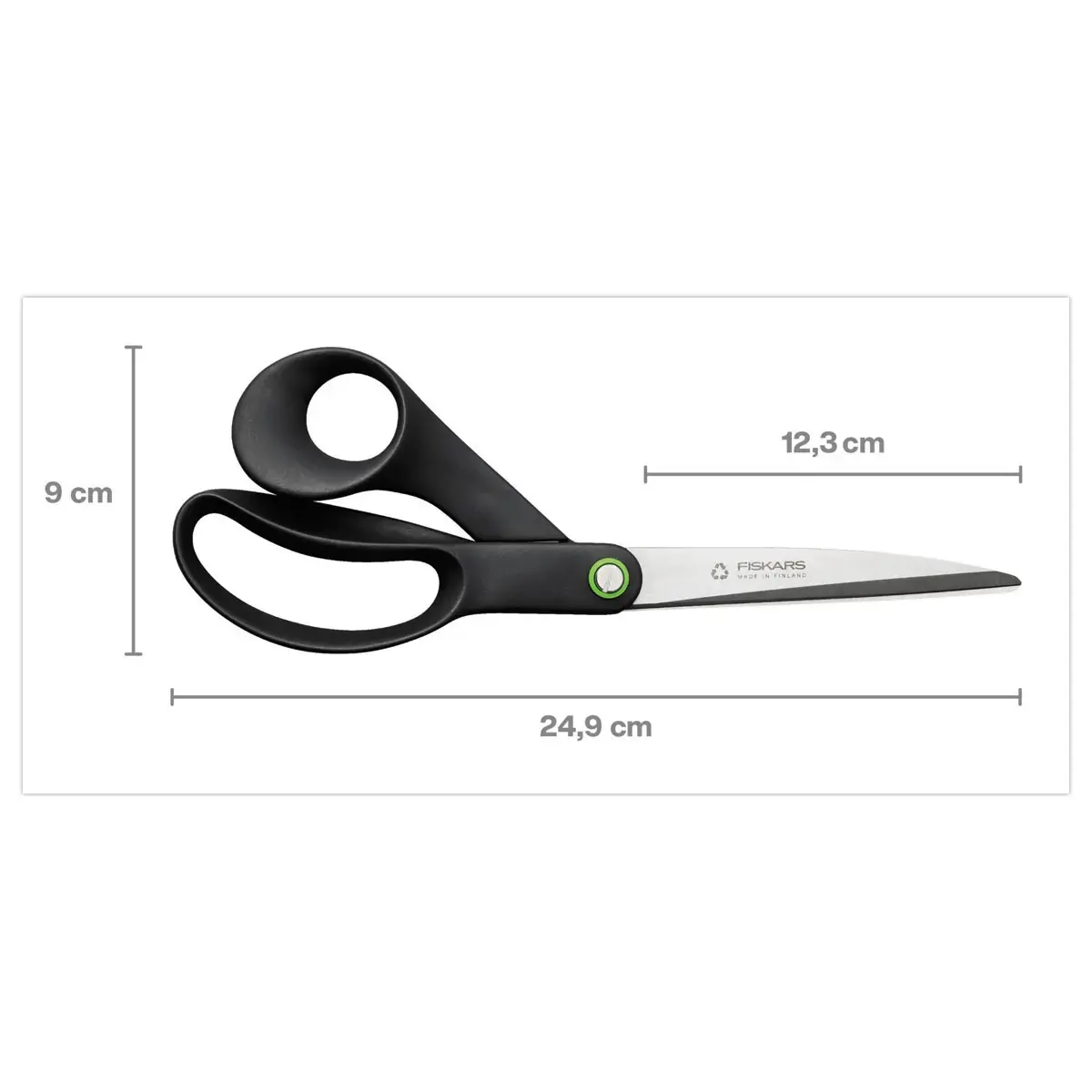 Ciseaux FISKARS droitiers 24 cm recyclés / recyclables 100% photo du produit