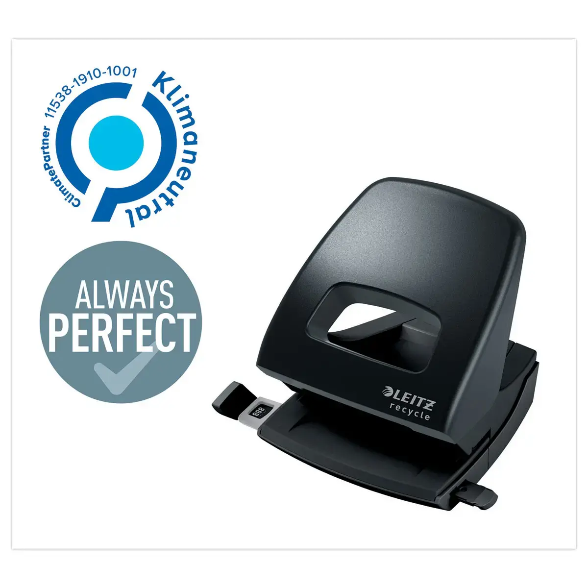 Perforateur NeXXt Recycle 30F - Noir - Leitz photo du produit
