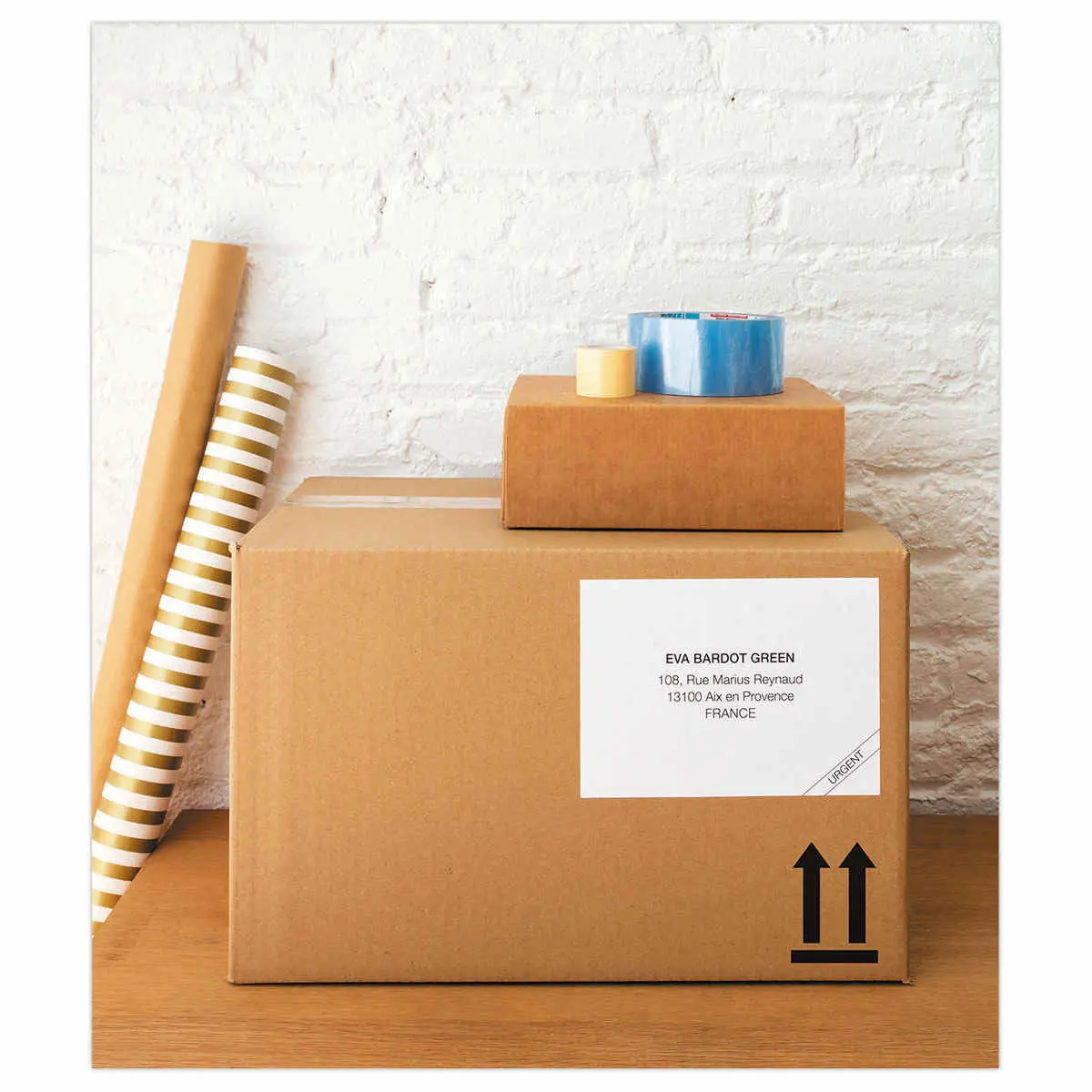 10 Feuilles A4 soit 20 étiquettes blanches coins droits 210x148 mm photo du produit