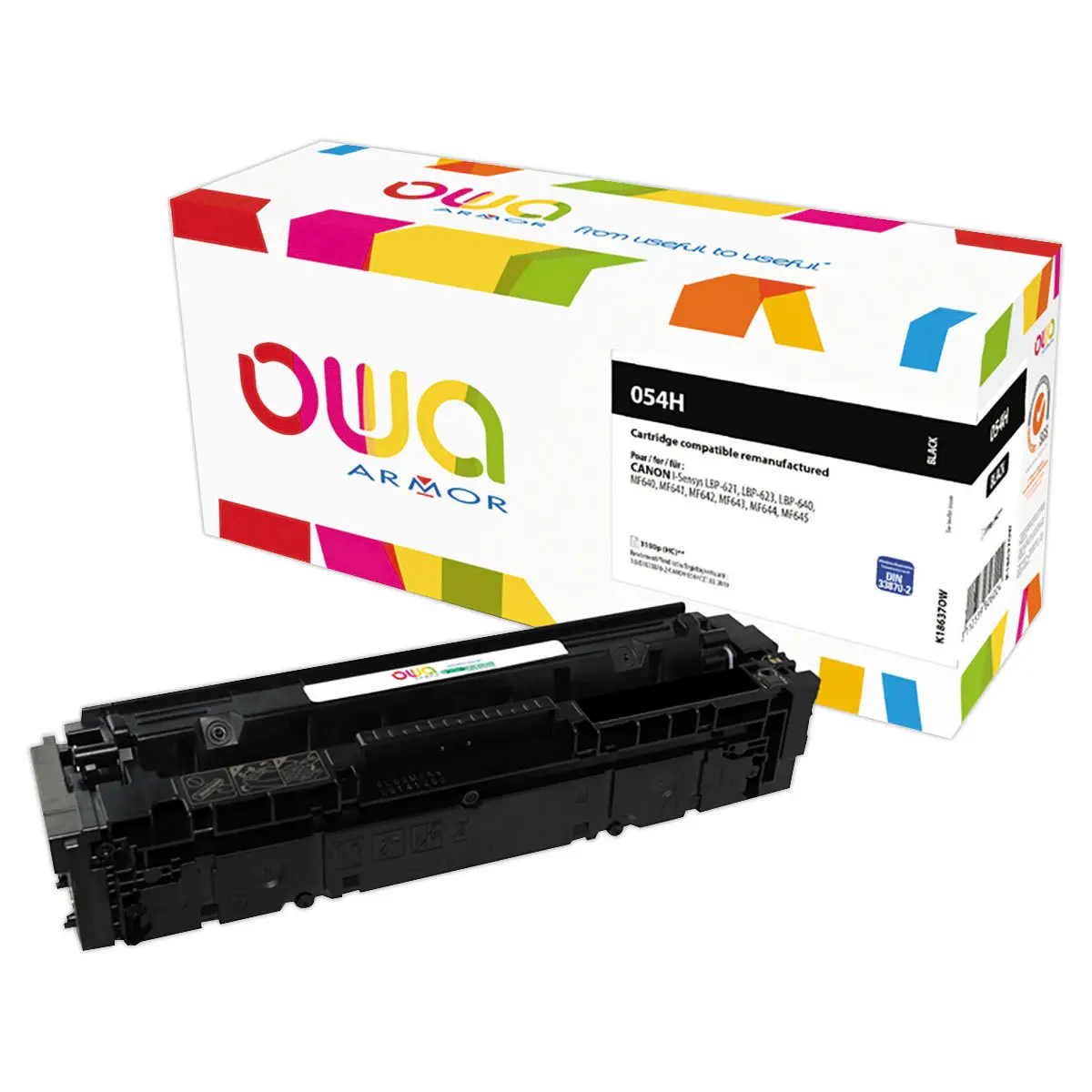Toner éq. CANON 054H - Haute capacité - Noir - OWA photo du produit