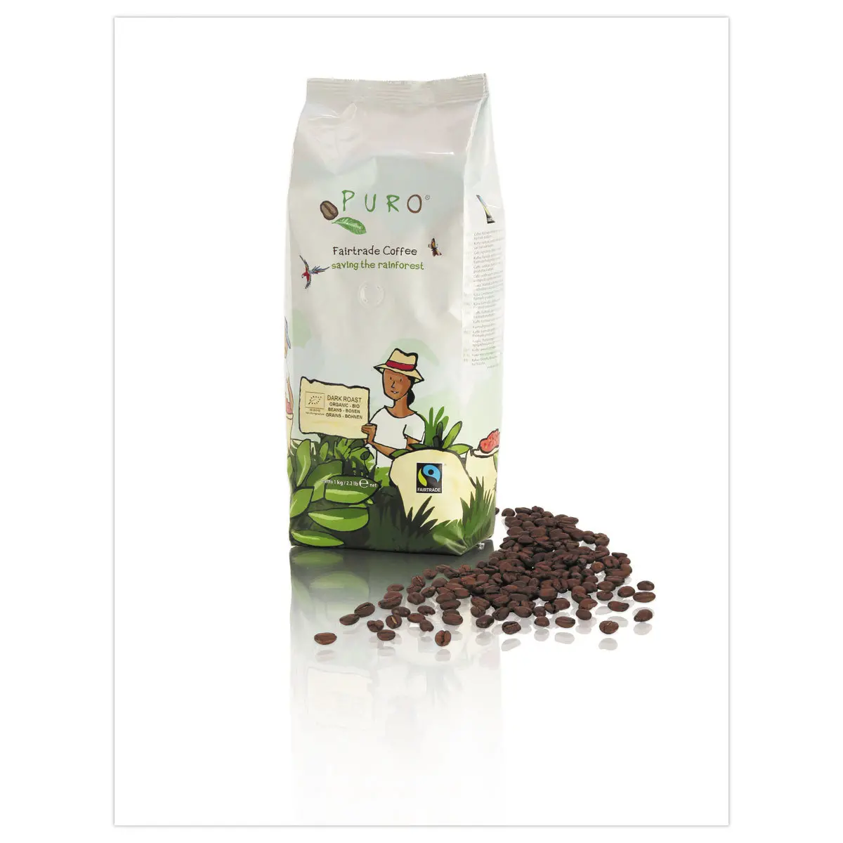 Café en grains bio Puro - 1 kg - PURO photo du produit
