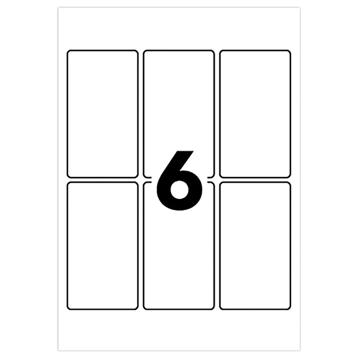 Etui de 96 étiquettes autocollantes 80x45 mm photo du produit