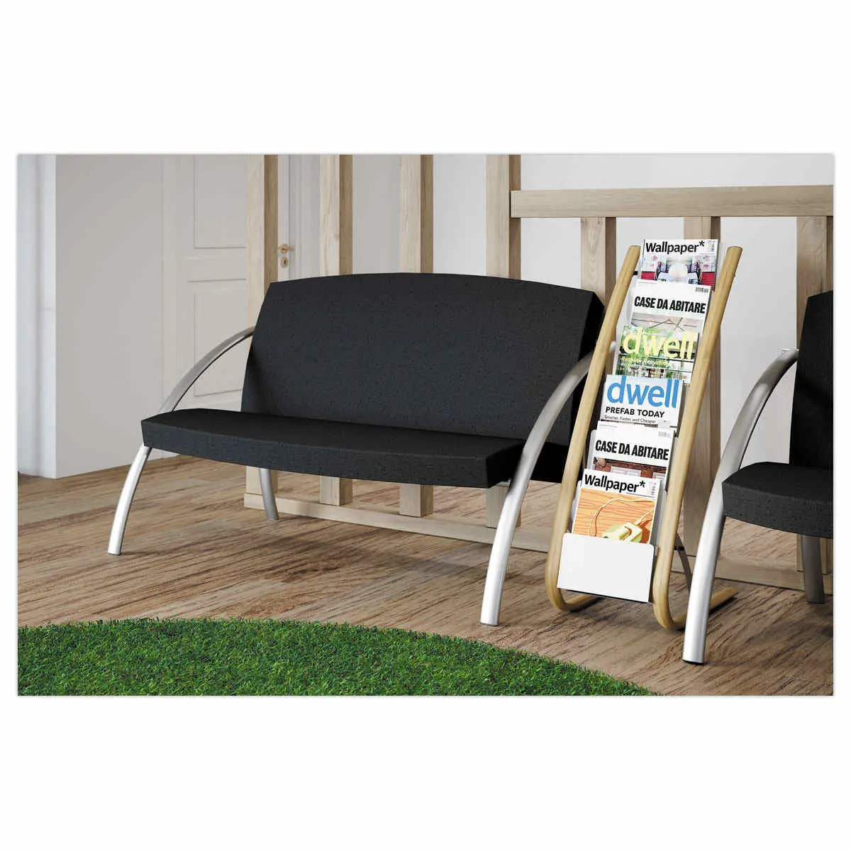 Présentoir de sol 6 compartiments photo du produit