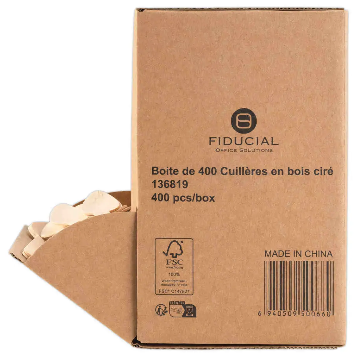 400 Cuillères - Bois ciré photo du produit