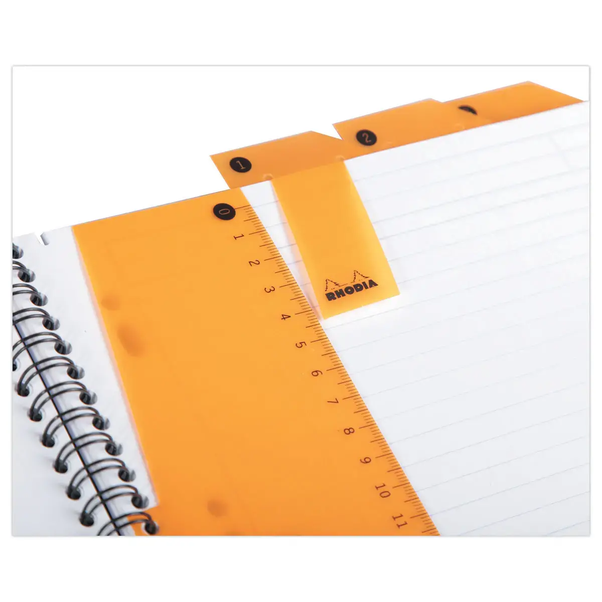 Cahier polypropylène - 160 pages - A4+ 5x5 - noir - Rhodia photo du produit