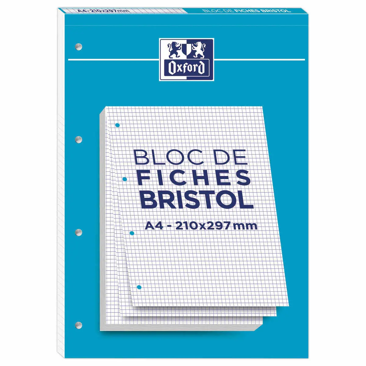 Bloc de fiches Bristol - A4 - 5x5 - OXFORD photo du produit
