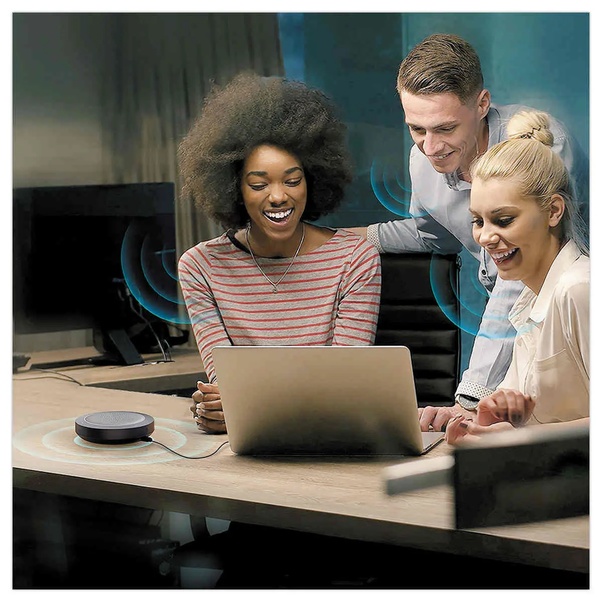 Haut-parleur de conf&eacute;rence USB MOVEE photo du produit