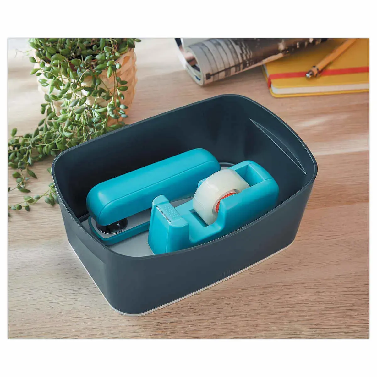 Boîte de rangement sans couvercle MyBox Cosy - Gris - Leitz photo du produit