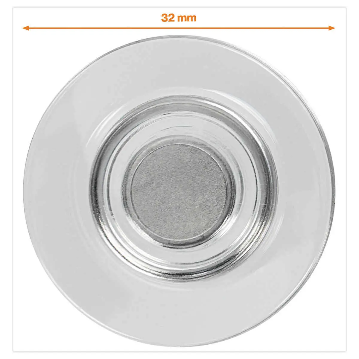 4 Aimants pour tableaux blancs - 32 mm de diamètre - NOBO photo du produit