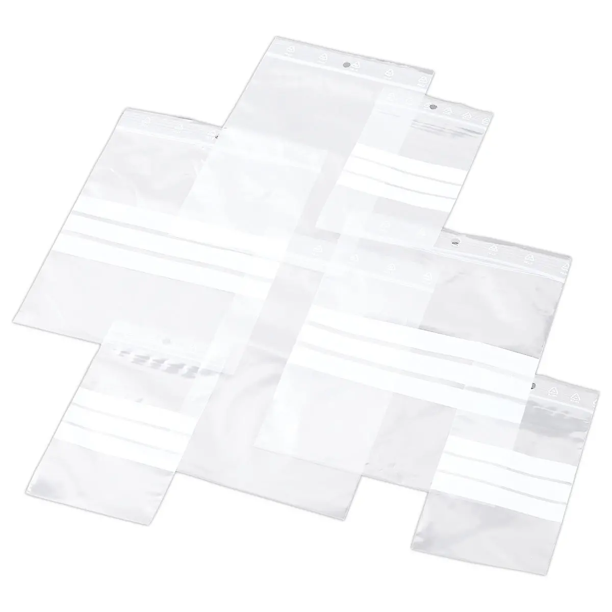 1000 Sachets fermeture glissière 160 x 220 mm photo du produit