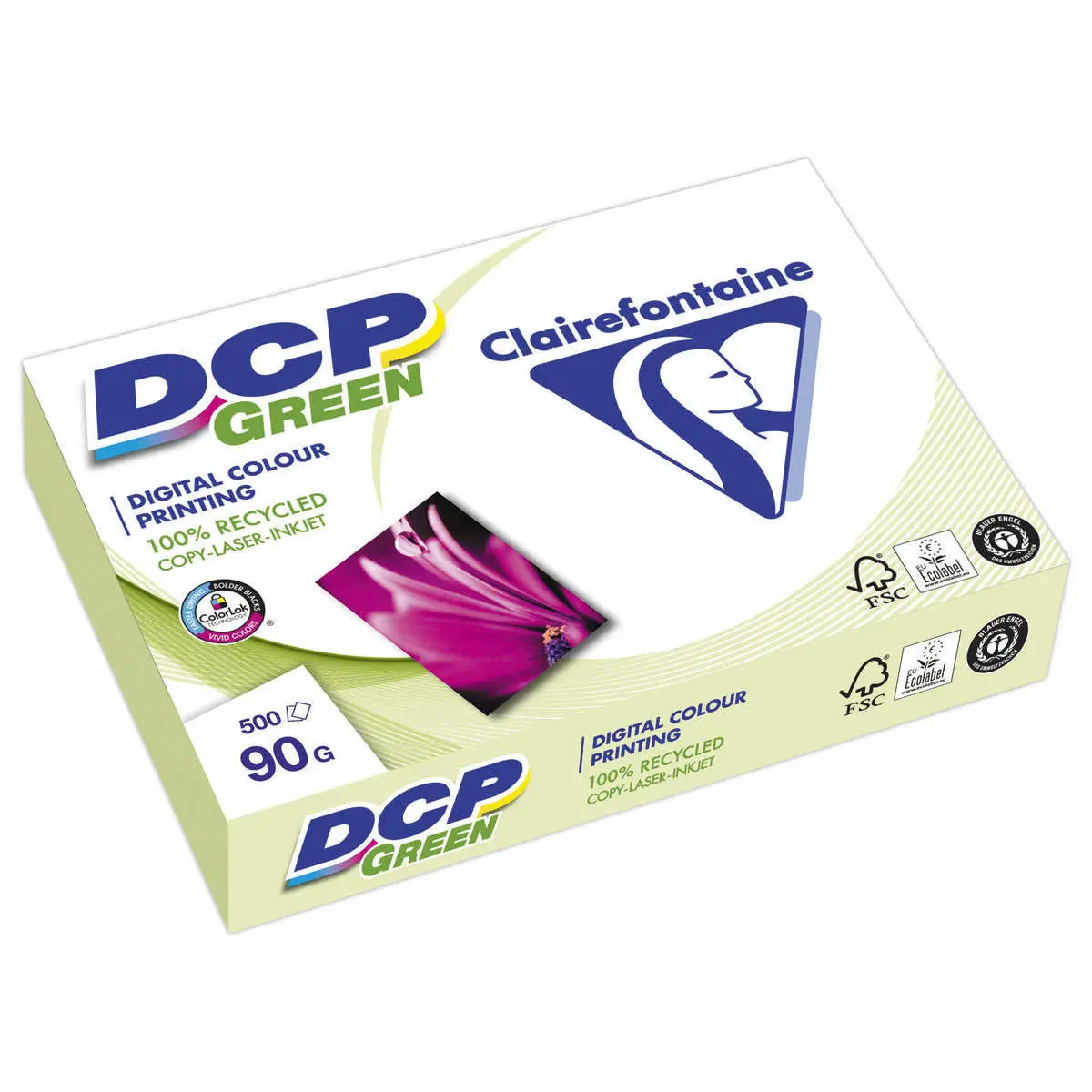 Ramette de 500 feuilles papier blanc laser CLAIREFONTAINE DCP A4 90g photo du produit