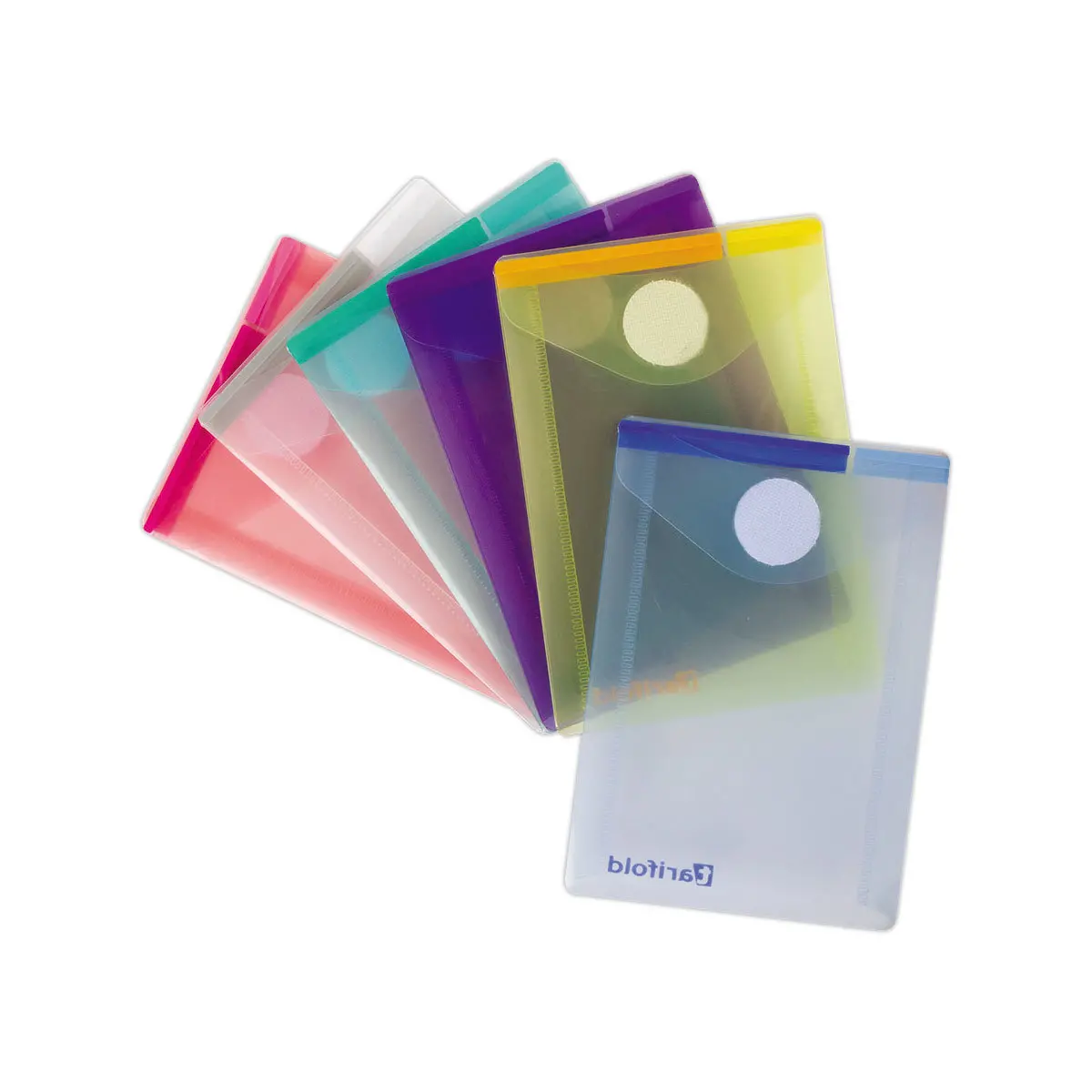 6 Pochettes fermeture velcro - 16x11 cm - TARIFOLD photo du produit