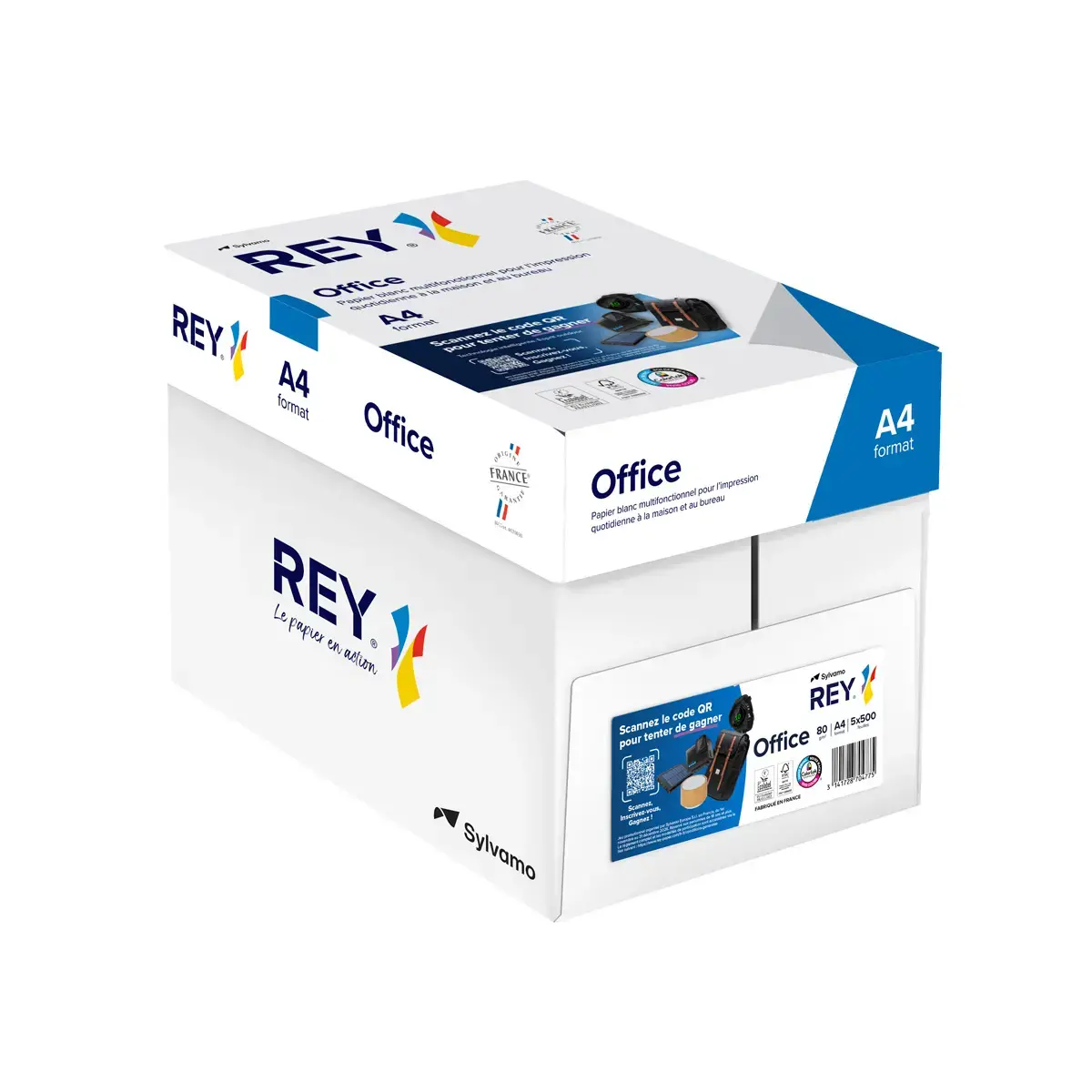 5 Ramettes de papier blanc - A4 - 80g - REY photo du produit
