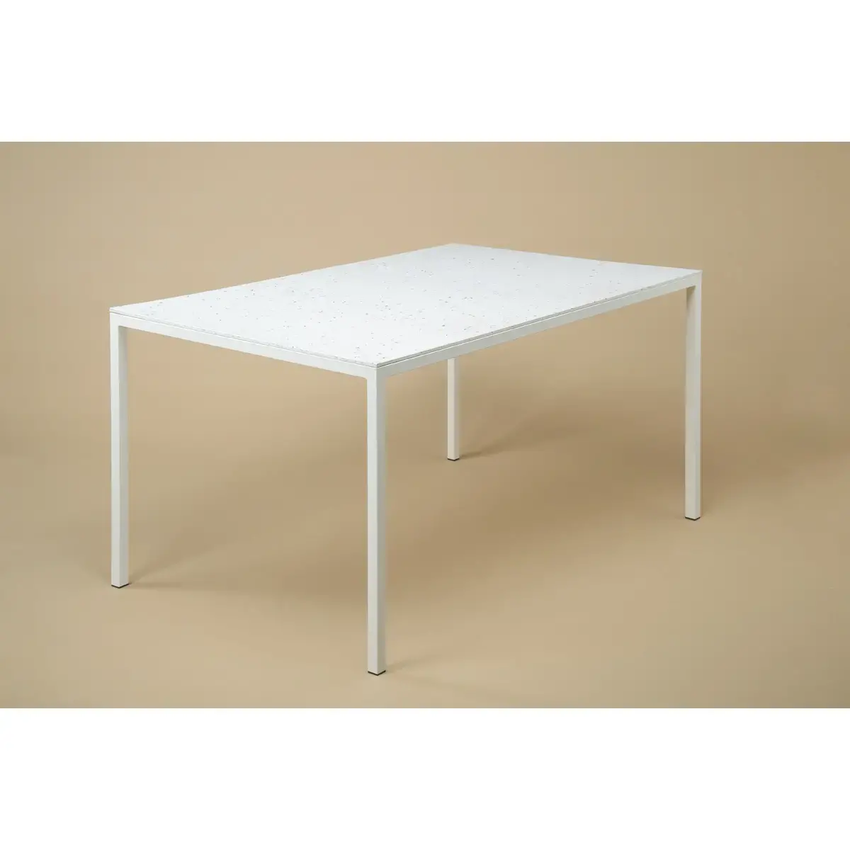 Table rectangulaire 140x90 cm MAHAUT décore FLOREAL recyclée photo du produit