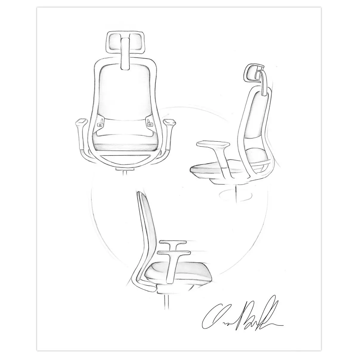 Siège SOULY synchrone - Avec têtière photo du produit