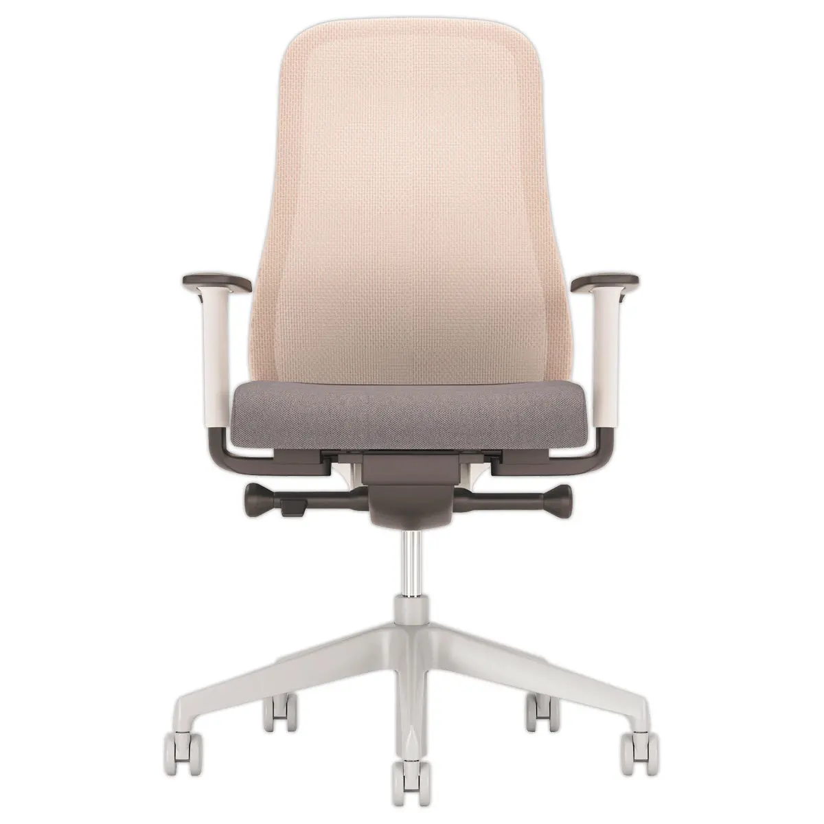 Si&egrave;ge SOULY - Synchrone - Dos r&eacute;sille - Gris et rose photo du produit