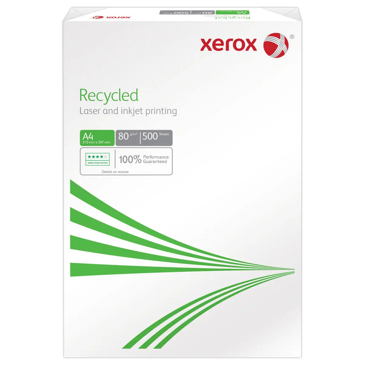 5 Ramettes de 500 feuilles de papier A4 - 80g -XEROX RECYCLED photo du produit