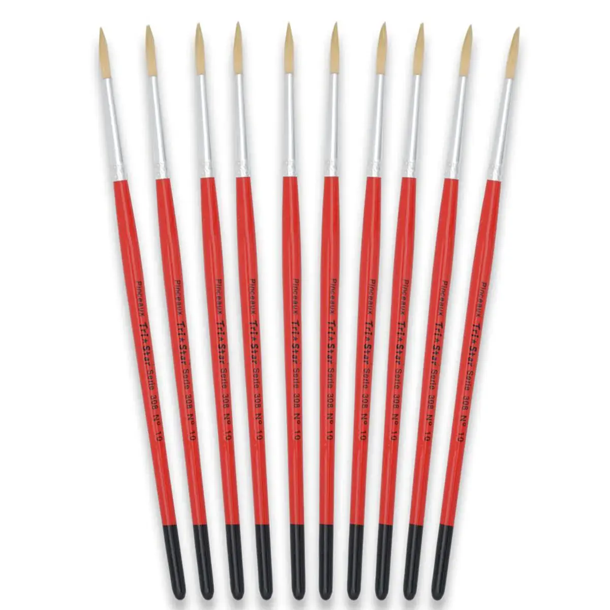 Pinceau rond pour peinture acrylique et huile - En soie - N&deg;10 - OZ International photo du produit